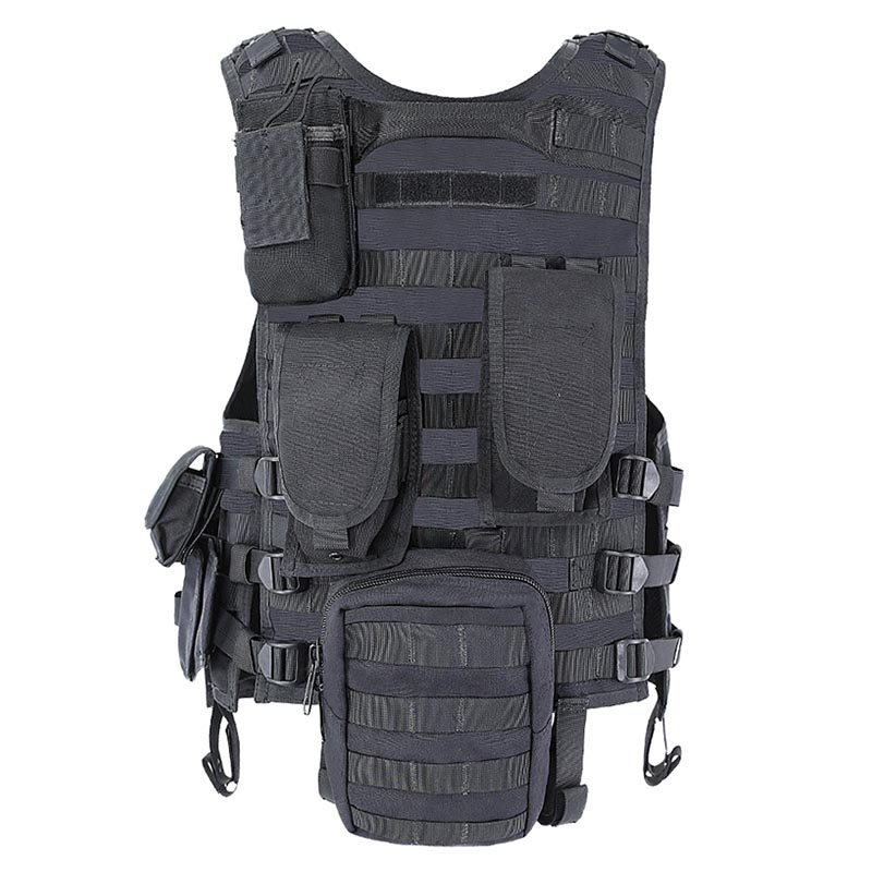 Tactical Vest Police With Magazine Pouches - kms