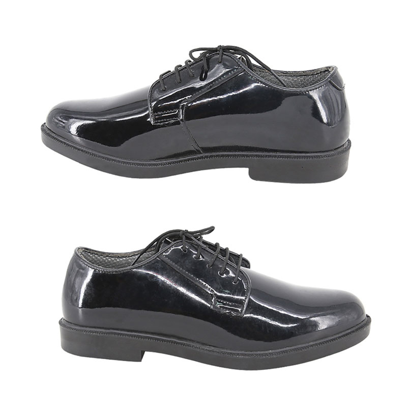 Army Officer Shoes Patent Leather Black - kms
