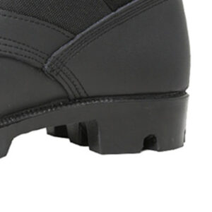 leather combat boots enhanced heel protection
