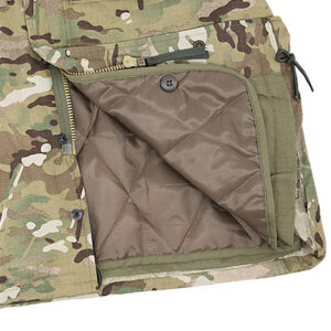 army green jacket mens Zippered front with a snap-close storm flap