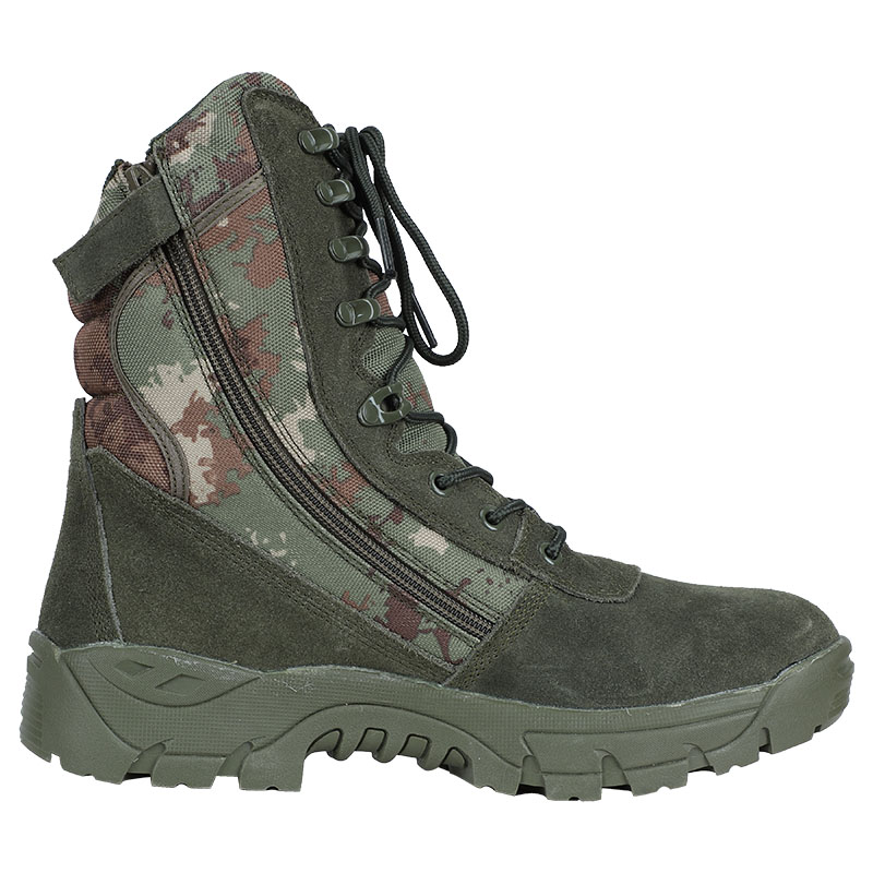 Side Zip Tactical Boots Italian Camo - kms