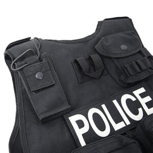 police tactical vest back pockets