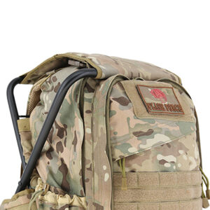 tactical backpack stool loop panel for patches