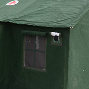 Fenêtres de la tente de secours d'urgence