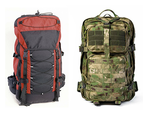 tactical backpack vs hiking backpack